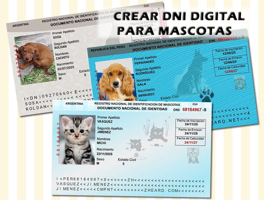 Crea un DNI digital para Mascota V2.0