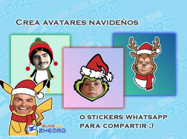 crear avatares navideños con fotos