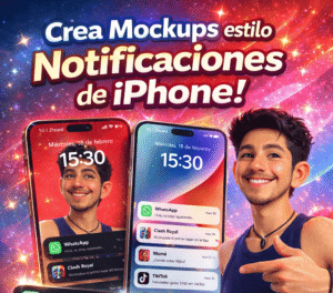 Genera Mockups de Notificaciones estilo Iphone