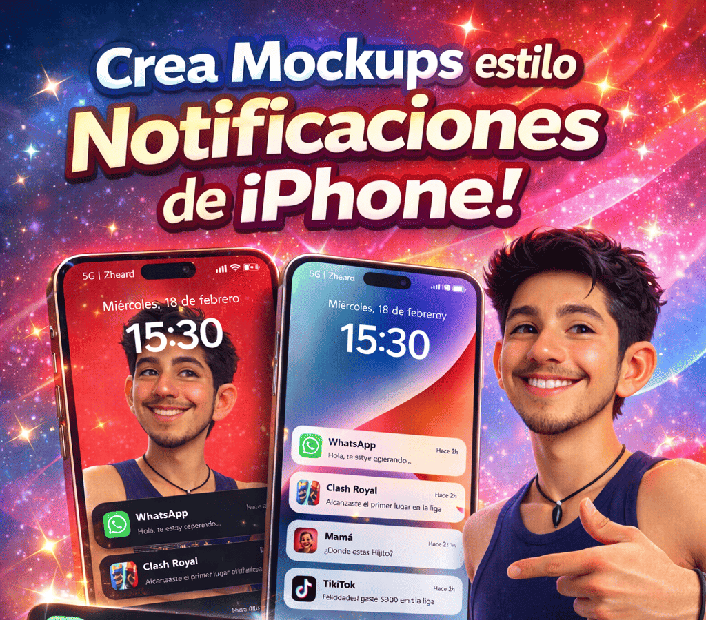Genera Mockups de Notificaciones estilo Iphone
